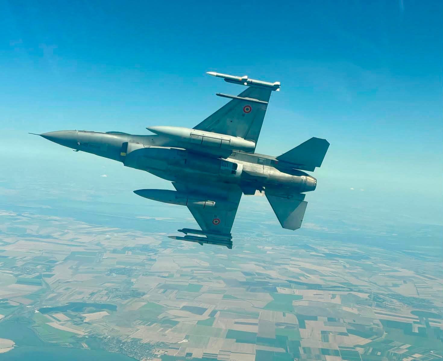 Dronă detectată în spațiul aerian al României, în zona Sulina. Două avioane F-16 au fost ridicate de la sol