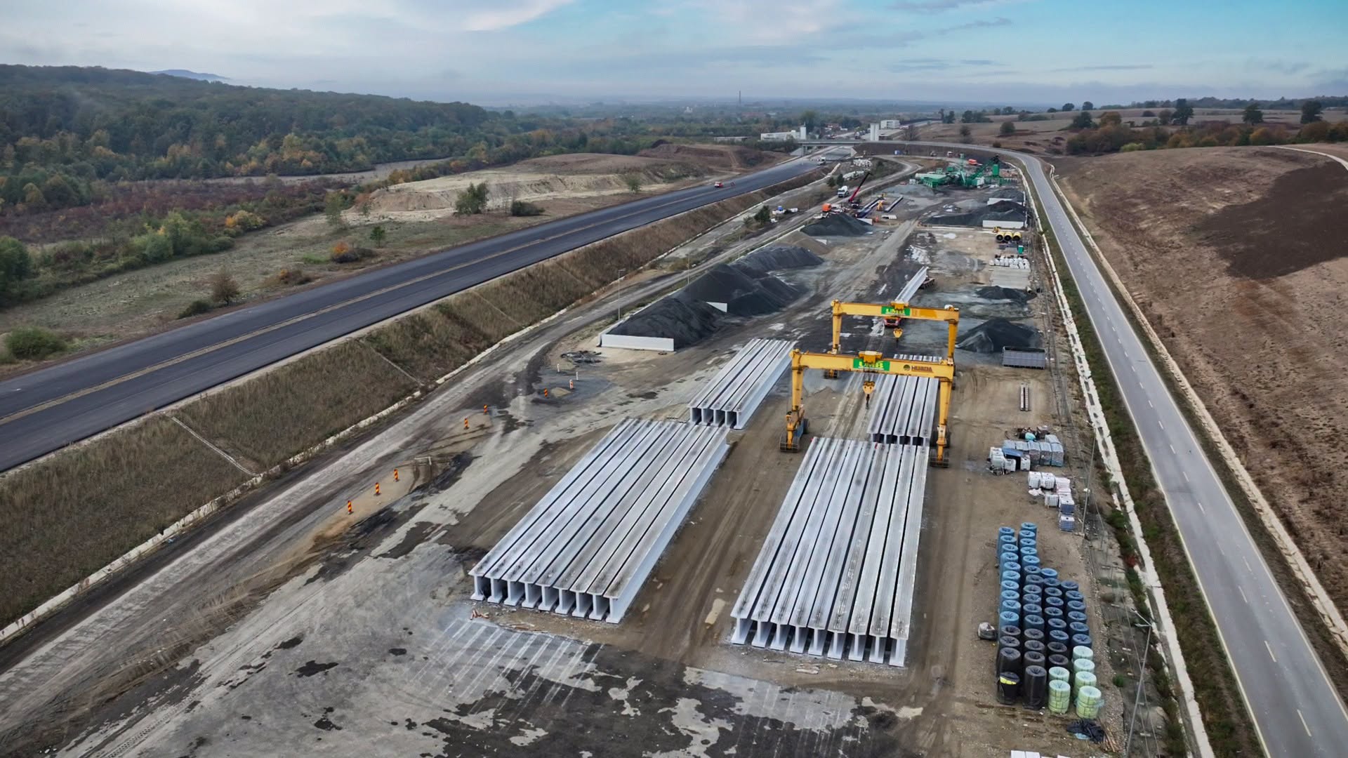 Lucrările la autostrada A1, sectorul Margina – Holdea, au ajuns la un stadiu de execuție de 70%