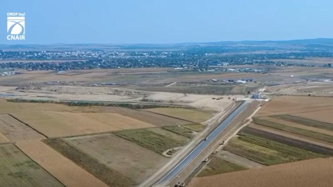 Autostrada A7 Bacău–Pașcani: Lucrările avansează rapid, cu un avans de peste 60% pe trei loturi