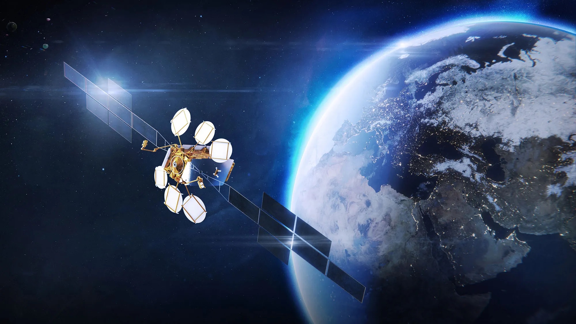 Acțiunile Eutelsat au crescut cu 17,7% pe fondul tensiunilor privind serviciile Starlink în Ucraina