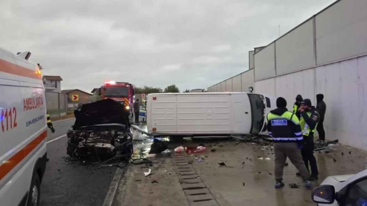 Accident grav pe DN 22 în Constanța: 10 persoane implicate și 9 victime transportate la spital