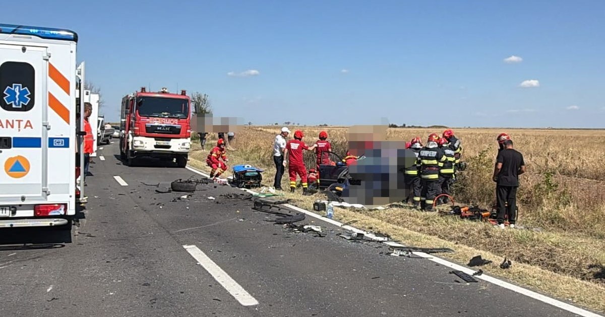 Accident mortal pe DN 65 C în județul Dolj: o femeie de 54 de ani a decedat după o coliziune pe contrasens