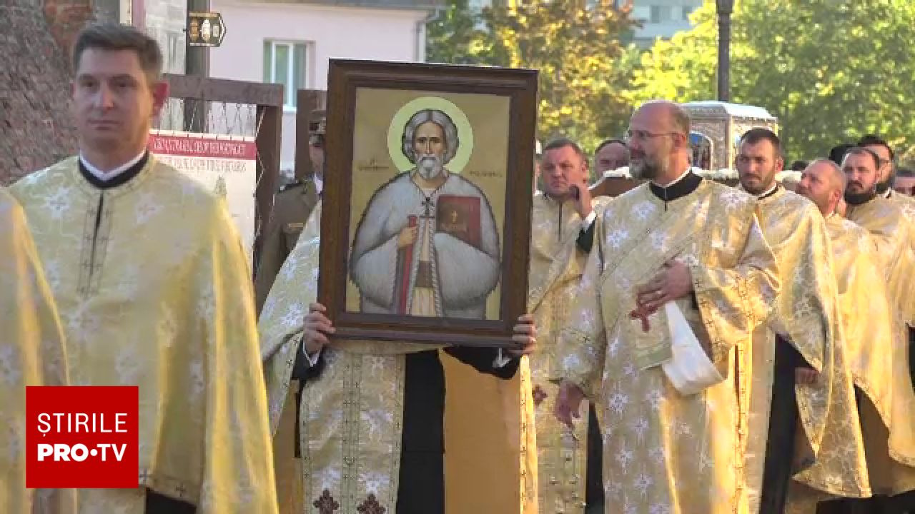 Moaștele Sfântului Gheorghe Pelerinul au fost aduse la Catedrala Reîntregirii din Alba Iulia