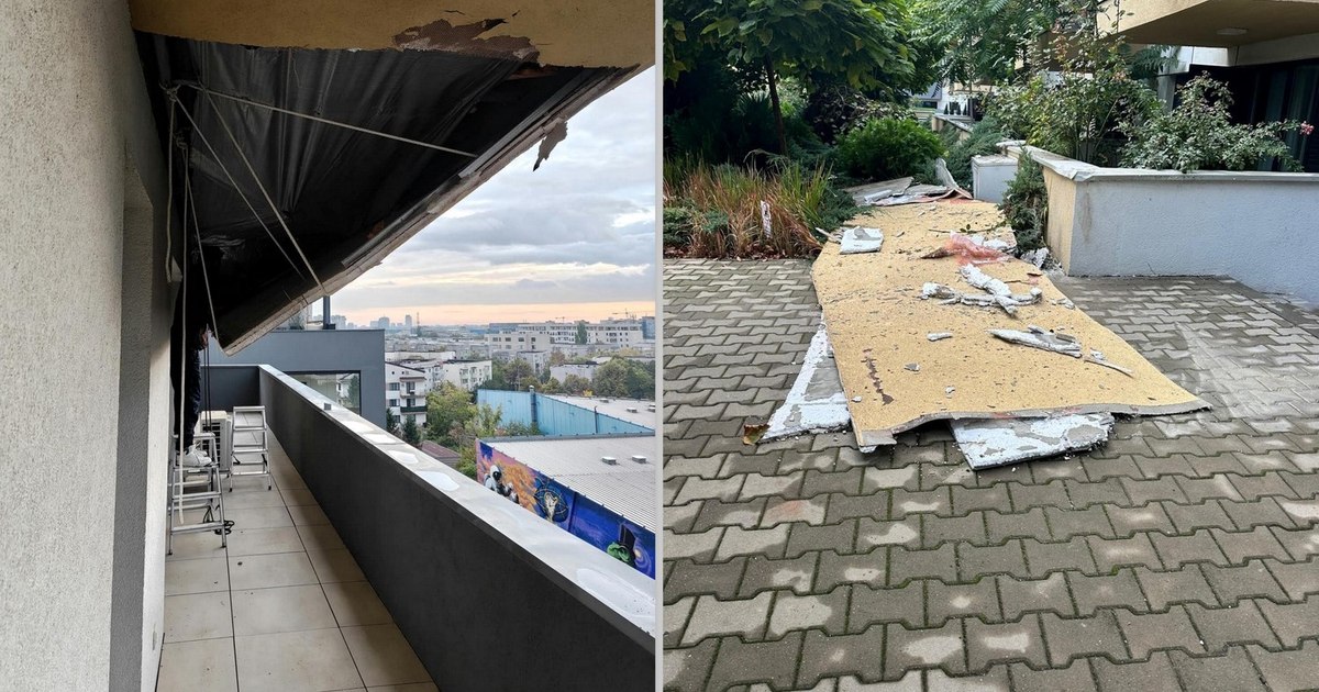 Controverse în București după cutremur: bucăți de izolație au căzut de pe un bloc nou din zona Aviației