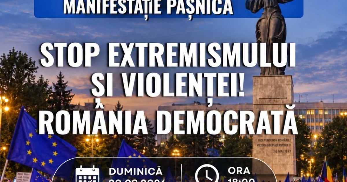 Manifestații de protest împotriva violenței și extremismului în România, după evenimentele din Piața Victoriei