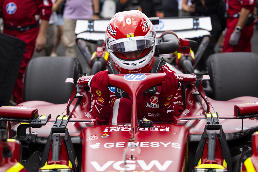 Charles Leclerc reacționează la afirmațiile lui Isack Hadjar despre performanța Ferrari