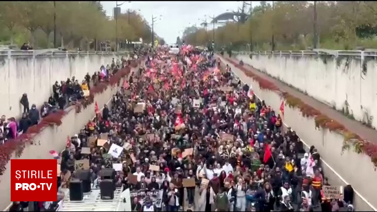 Proteste masive în Franța: zeci de mii de manifestanți și mobilizare uriașă a forțelor de ordine