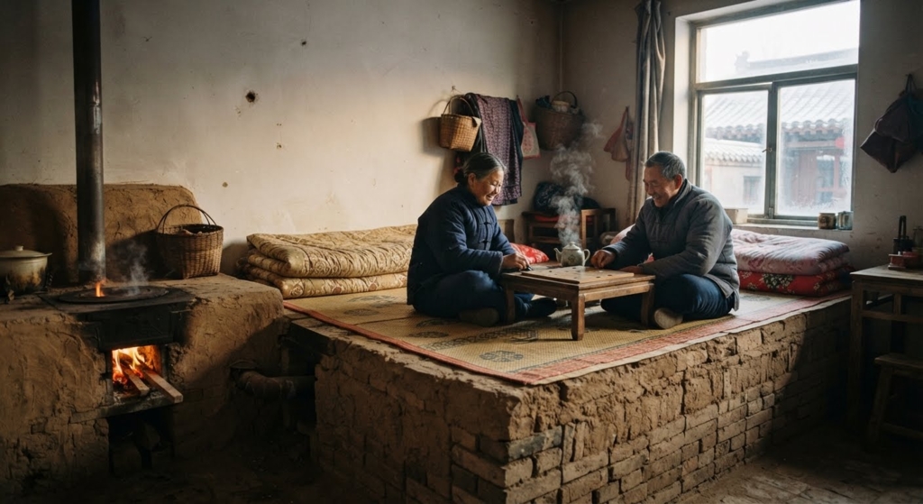 Metoda tradițională din Harbin pentru combaterea gerului de -30 de grade: patul care nu consumă energie
