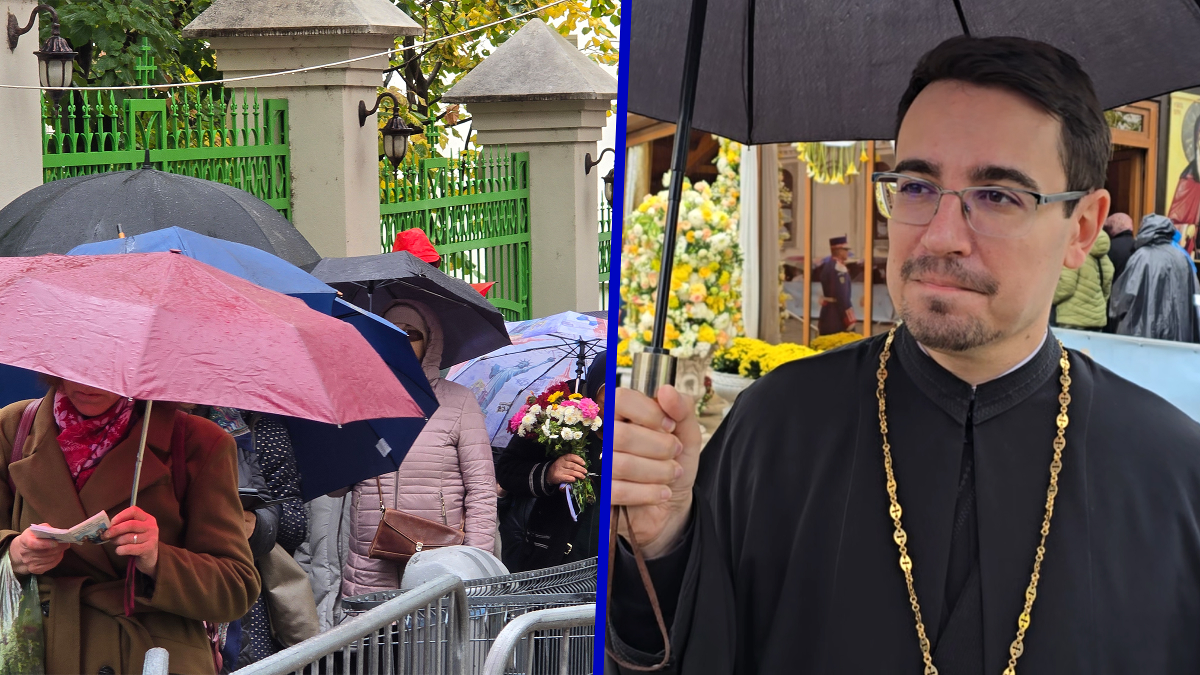 Mii de pelerini s-au închinat la moaștele Sfântului Dimitrie cel Nou, în ciuda ploii