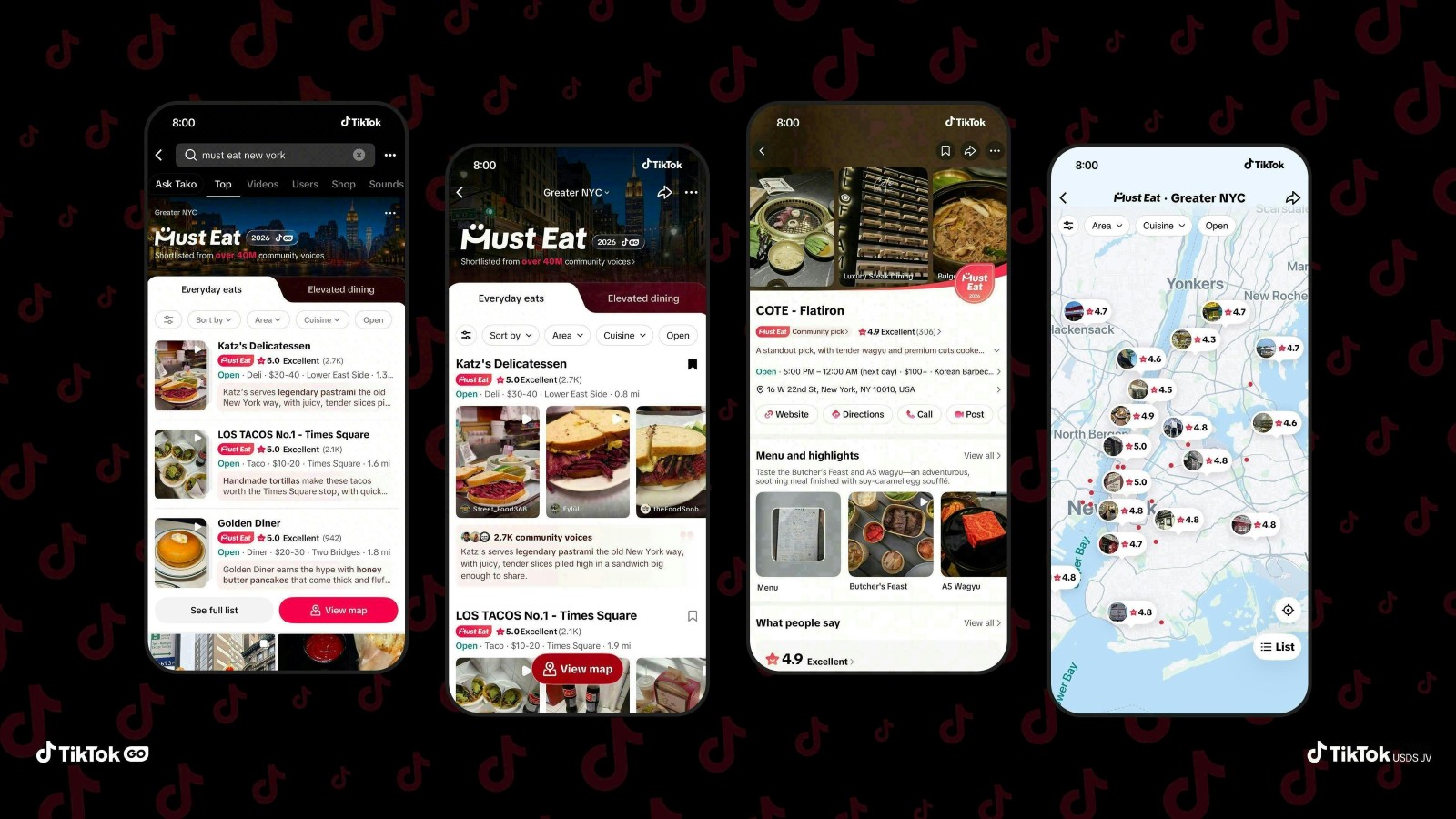 TikTok introduce funcția „Must Eat” pentru descoperirea de restaurante prin conținutul utilizatorilor