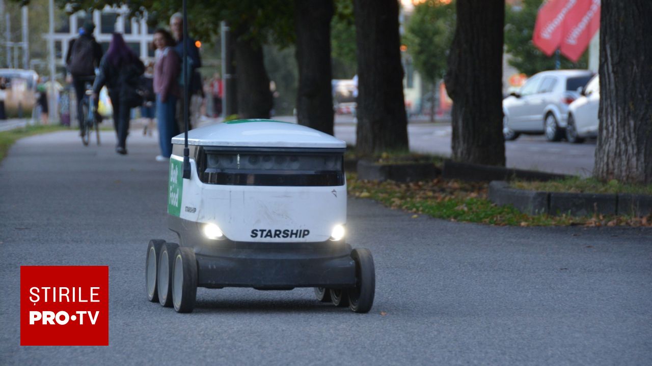 Un robot de livrări a provocat un accident cu un autobuz în Estonia, nouă persoane fiind rănite