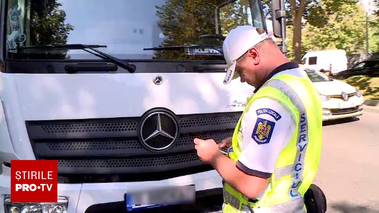 Camioanele și basculantele fără autorizație sunt sancționate cu sume uriașe în București