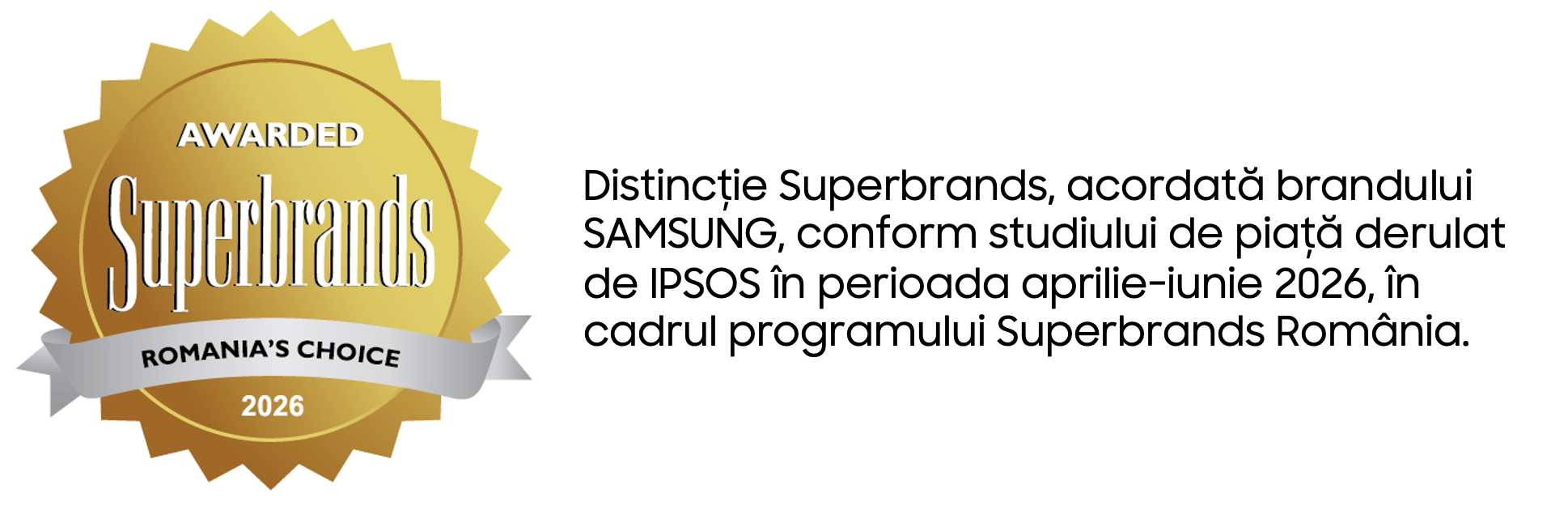 Samsung obține statutul de Consumer Superbrand România 2026–2027 prin creșterea indicatorilor de încredere