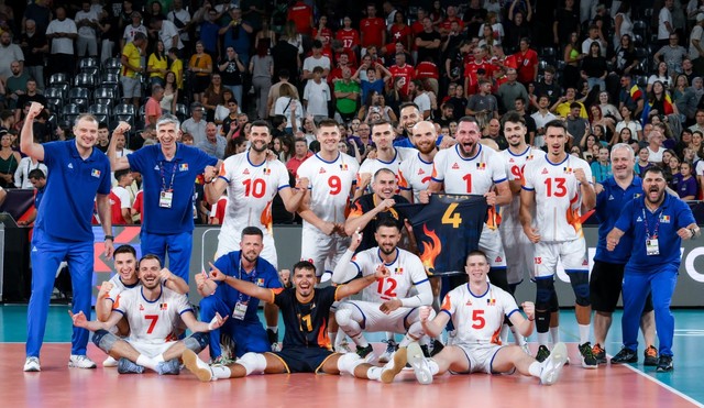 Volei masculin: România a învins Ucraina și s-a calificat în sferturile de finală la EuroVolley 2026