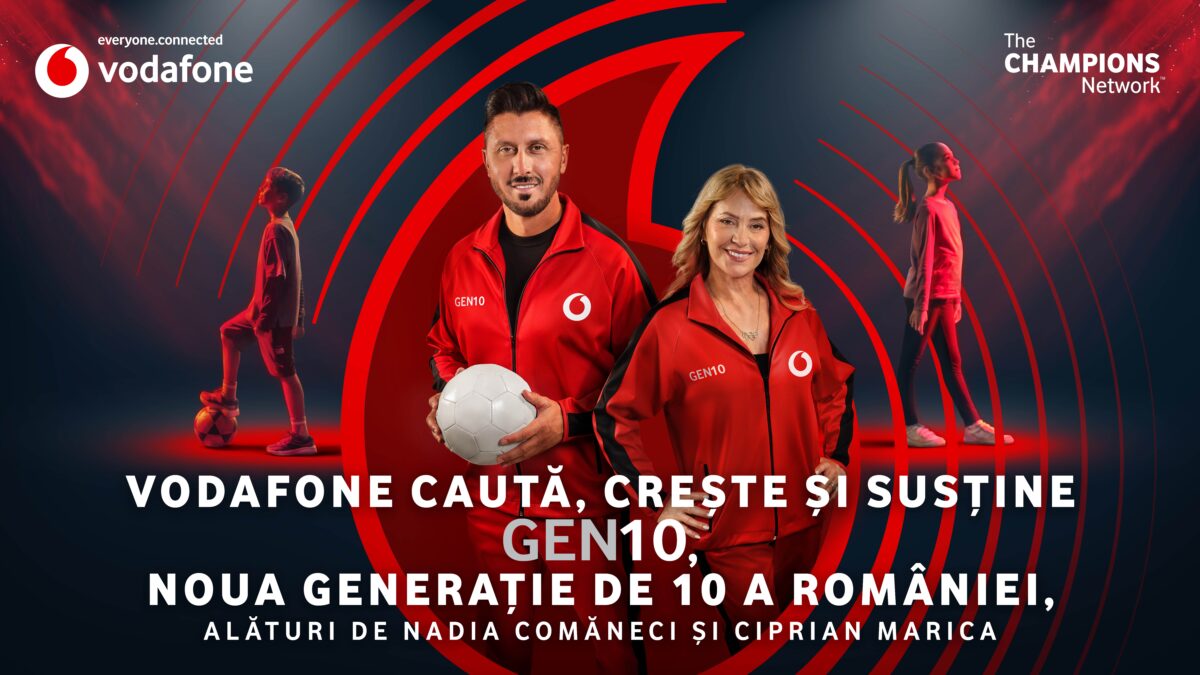 Vodafone lansează proiectul GEN10 pentru descoperirea viitorilor campioni la gimnastică și fotbal