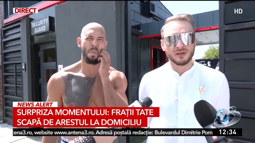 Noua acuzare de viol împotriva verișorului avocatului fraților Tate, în județul Vaslui