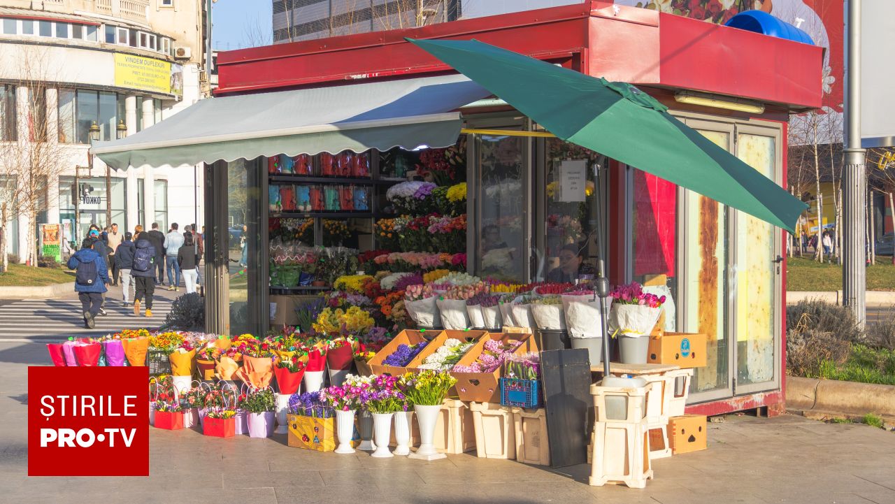Sectorul 2 din București începe desființarea chioșcurilor de flori de pe trotuare