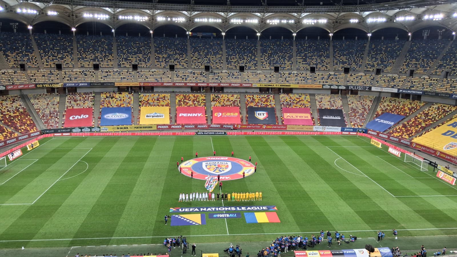 România pierde cu Bosnia, dar Federația Română de Fotbal suferă și pierderi financiare masive