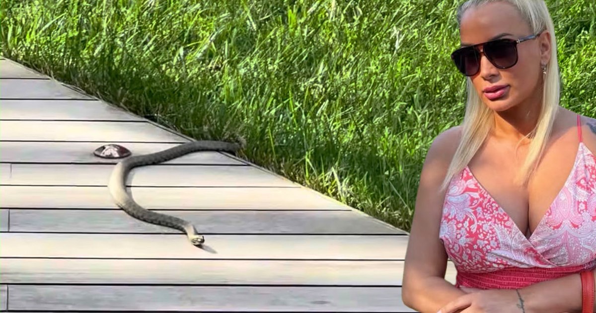 Simona Trașcă a fost speriată de un șarpe în parcul Herăstrău, în zona Aviatorilor