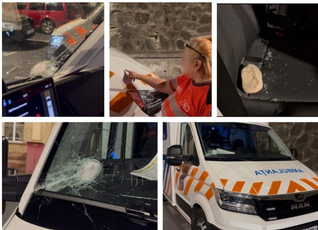 Opt persoane trimise în judecată după atacul asupra unei ambulanțe din județul Cluj