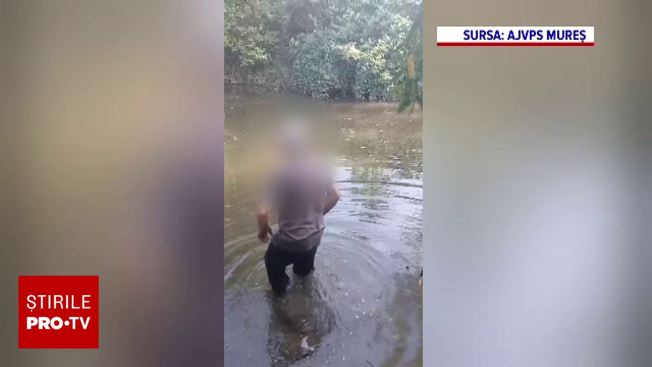 Un bărbat de 72 de ani a fost surprins aruncând un sac cu găini moarte în râul Târnava Mică