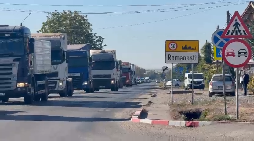 Protest masiv al transportatorilor la Târgu Jiu: nemulțumiri față de TollRo și prețul carburanților