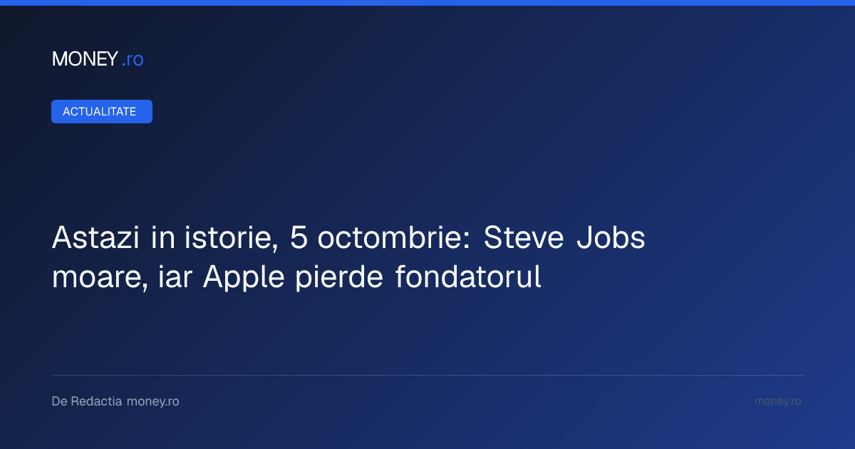 Momentul de cotitură din istoria Apple: Decremirea lui Steve Jobs și evoluția companiei sub Tim Cook