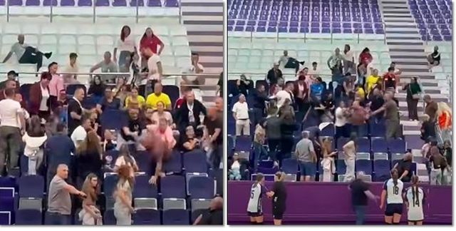 Conflict violent în tribunele unei săli de sport din Timișoara: doi bărbați identificați de poliție