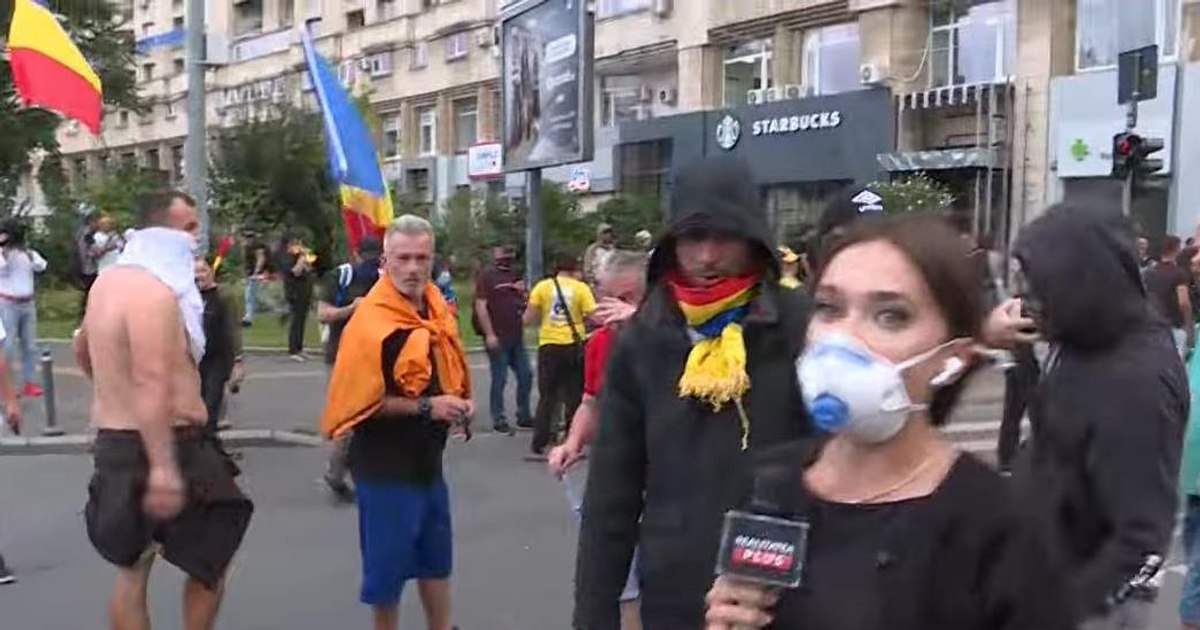 Echipă de televiziune agresată în Piața Victoriei în timpul protestelor fermierilor
