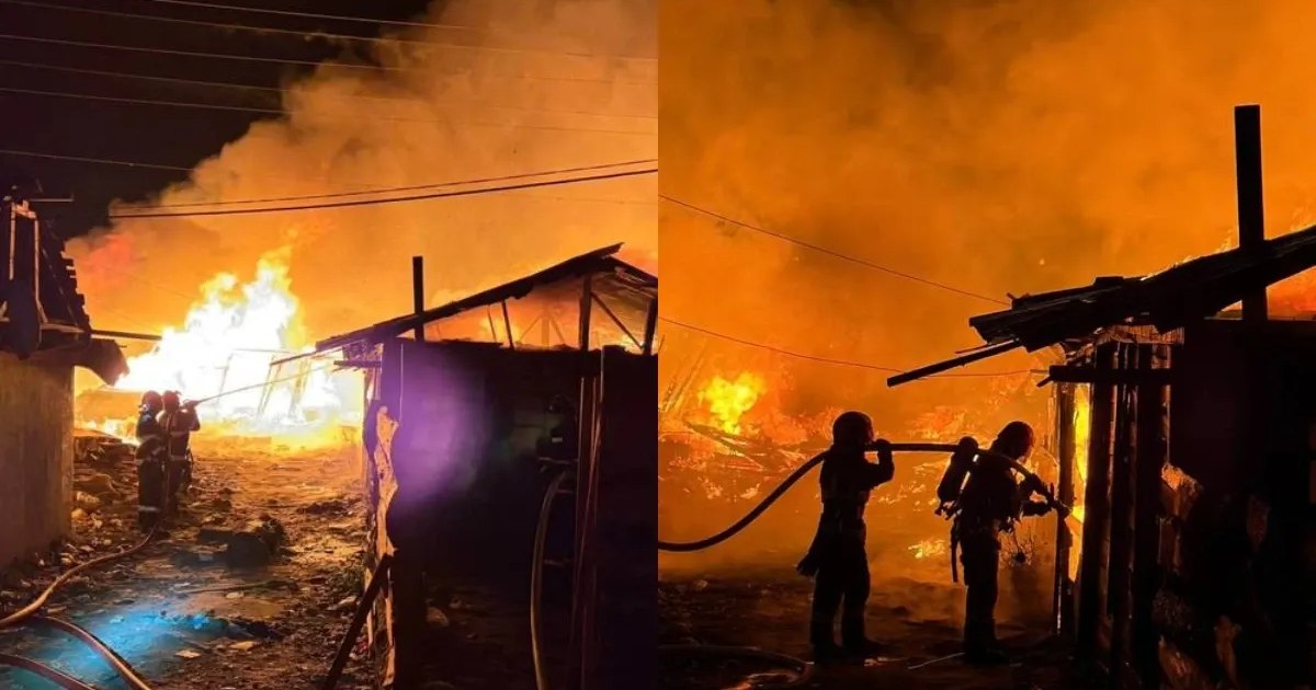 Incendiu violent în zona Craica din Baia Mare: mai multe locuințe improvizate sunt în flăcări