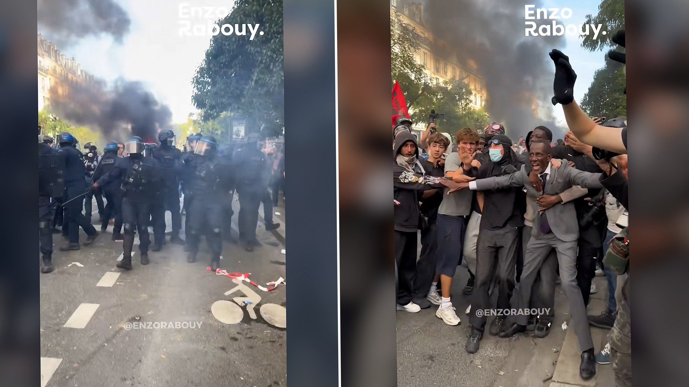 Primarul orașului Saint-Denis s-a poziționat între jandarmi și elevi în timpul protestelor din Franța