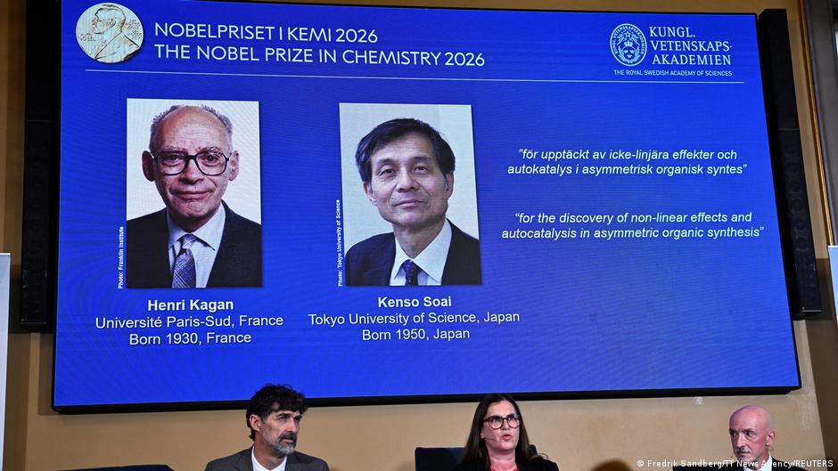 Kenso Soai și Henri Kagan sunt laureații Premiului Nobel pentru Chimie în 2026
