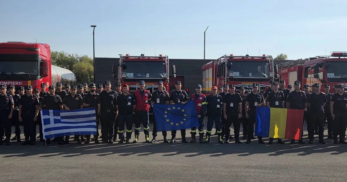 Misiunea pompierilor români în Grecia se încheie. Ultimul contingent de 40 de salvatori se întoarce în țară