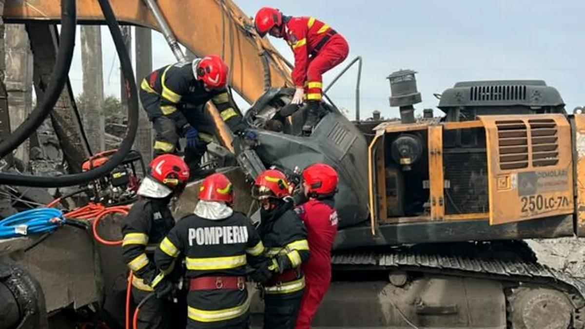 Tragedie în Dolj: Un bărbat a murit în urma prăbușirii unei grinzi de beton în timpul demolărilor