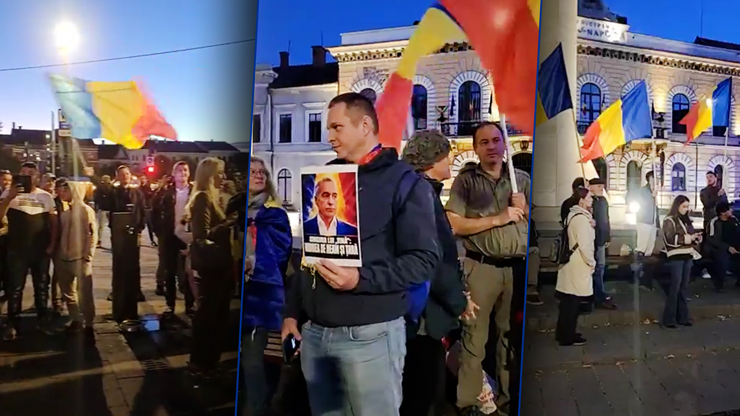 Manifestări de susținere pentru Călin Georgescu în Cluj și București, în contextul arestării