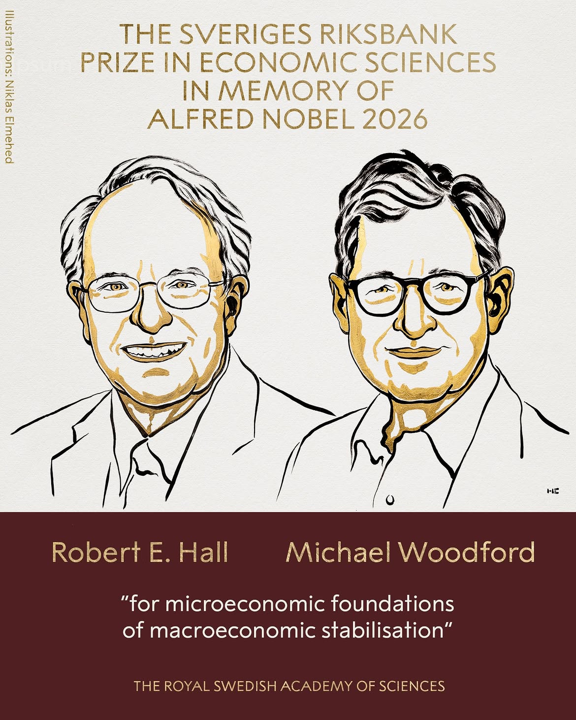 Robert Hall și Michael Woodford au câștigat Premiul Nobel pentru Economie în 2026
