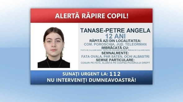 Alți doi suspecți prinși în cazul răpirii unei fete de 12 ani din comuna Poroschia, Teleorman