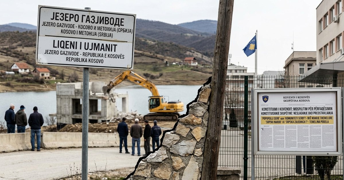 Tensiuni în Kosovo: Dispută semantică și demolări de construcții în nordul entității