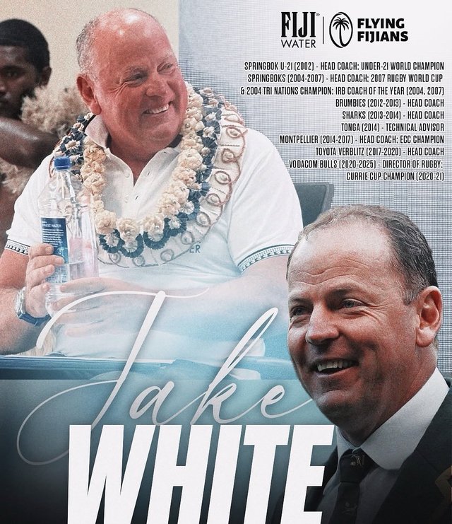 Jake White, campion mondial cu Africa de Sud, devine selecționerul echipei naționale de rugby a Fiji