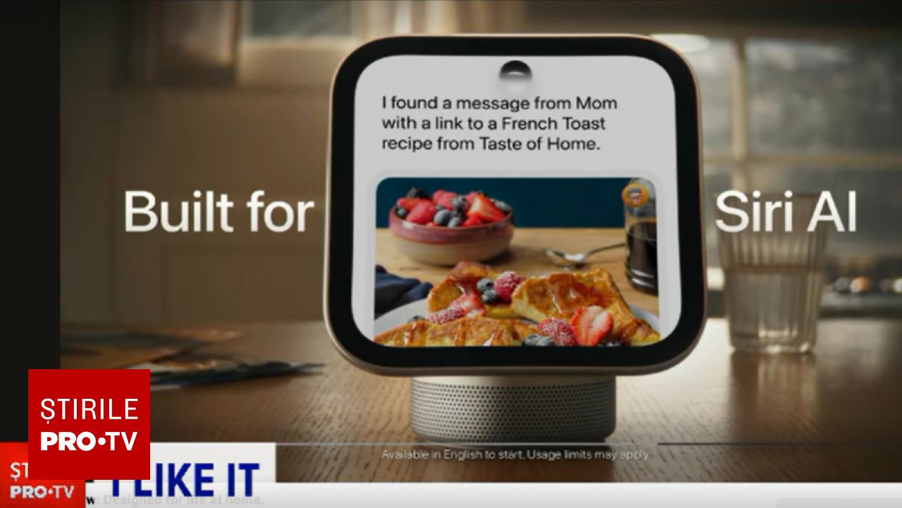 Apple introduce HomeView, noul dispozitiv cu inteligență artificială pentru controlul locuinței